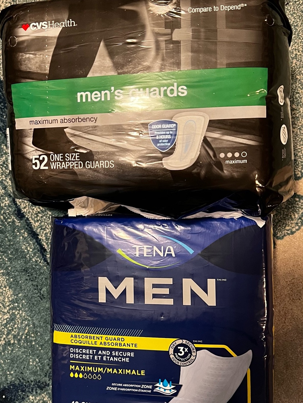 Tena + CVS Men’s Guards - see photos - Picture 2 of 8